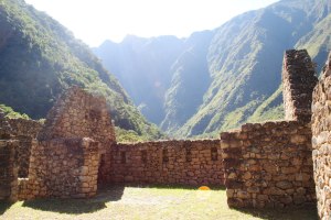 Inca Trail ruins I- A photo